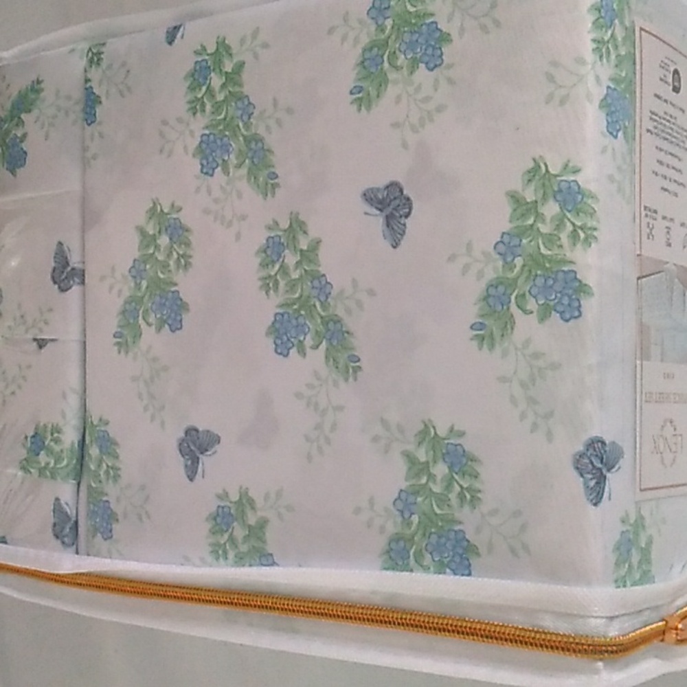 Lenox Sheet Set Size King Butterflies Floral Print